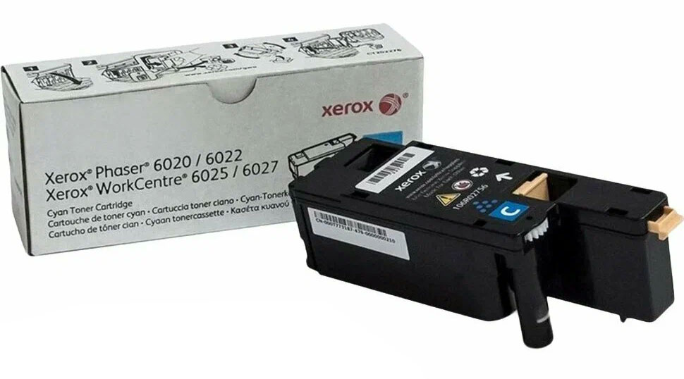 Принт-картридж Phaser 6020/6022/WC 6025/6027, 1K (O)  голубой 106R02760