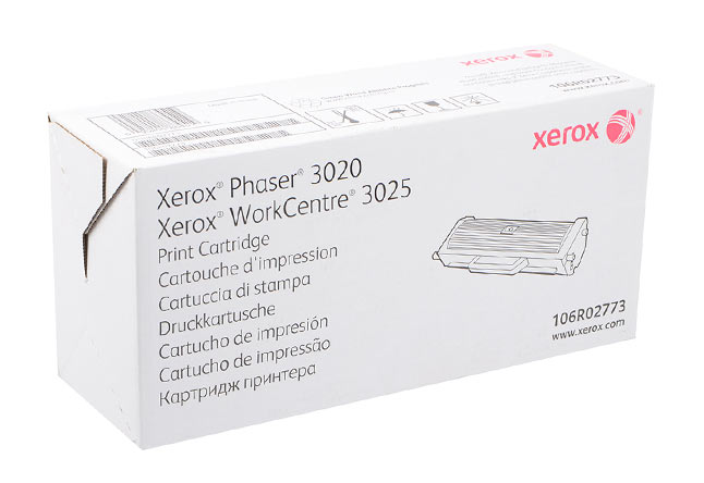 Тонер-картридж Xerox Phaser 3020/WC 3025 (106R02773), Bk, 1,5K, (О)
