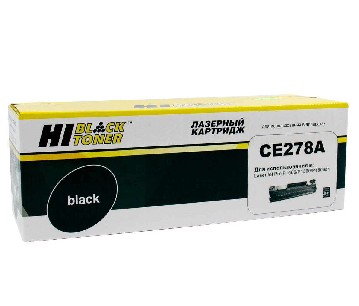 Картридж Hi-Black (HB-CE278A) для HP LJ Pro P1566/P1606dn/M1536dnf, 2,1K