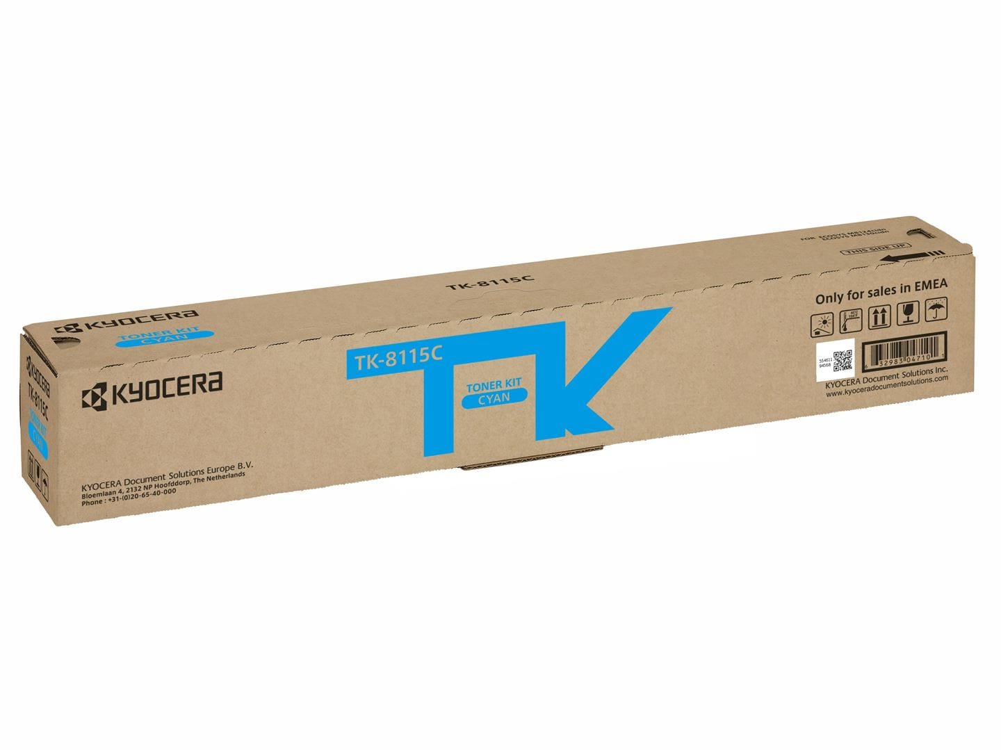 Тонер-картридж TK-8115C Kyocera Ecosys M8124/M8130, 6K, синий, (О), 1T02P3CNL0