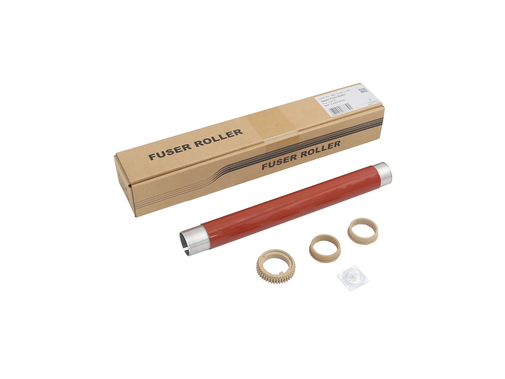 Комплект нагревательного вала (вал, бушинги, шестерня) для SHARP MX-C250 (CET), CET181018N